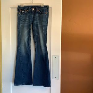 True Religion Mid Rise Boot Cut Jeans